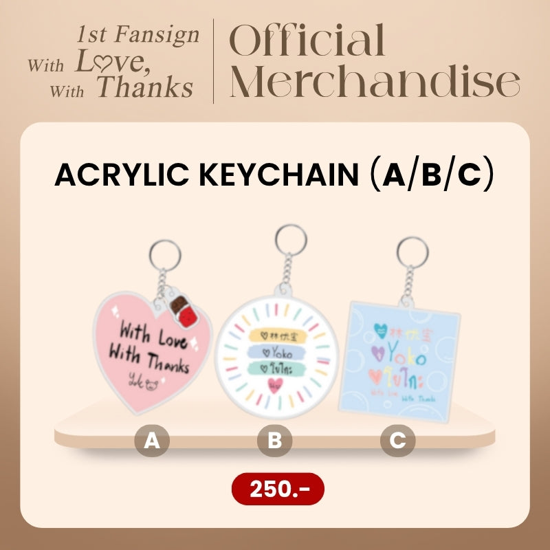 [Pre-Order] Acrylic Keychain (A/B/C)