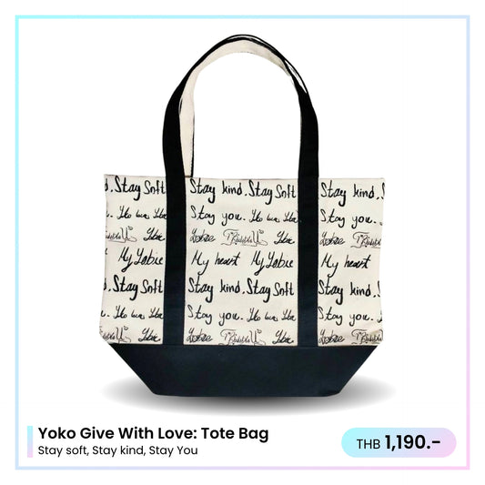 Tote Bag: Yoko Give With Love